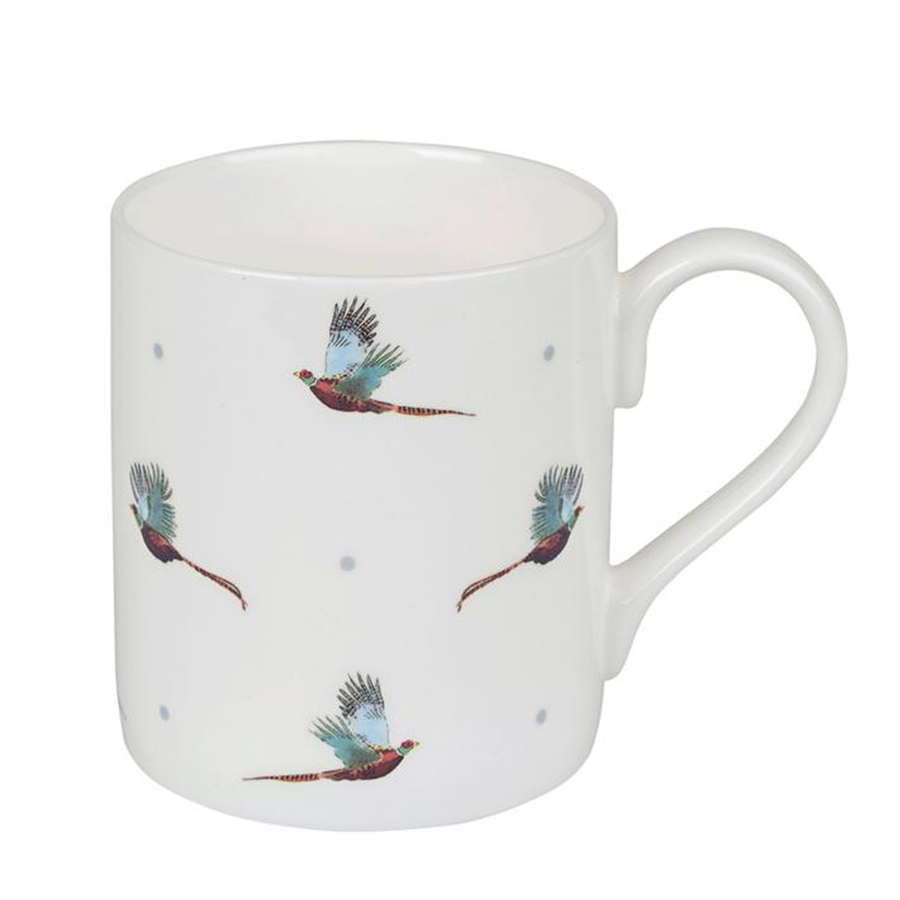 Sophie Allport Mug Flying Pheasant White 1
